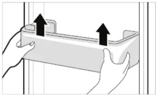 LG GBP31DSLZN - Rimozione del cestello nello sportello del frigorifero - 1