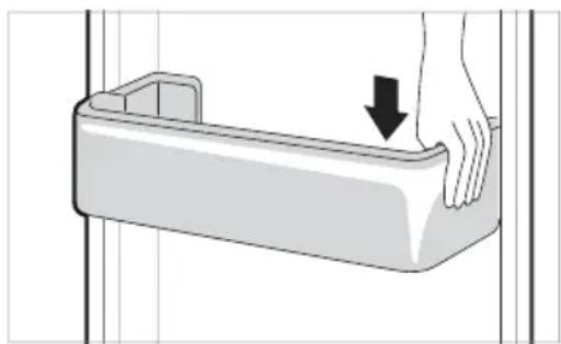 LG GBP31DSLZN - Reinserimento del cestello dello sportello del frigorifero - 1