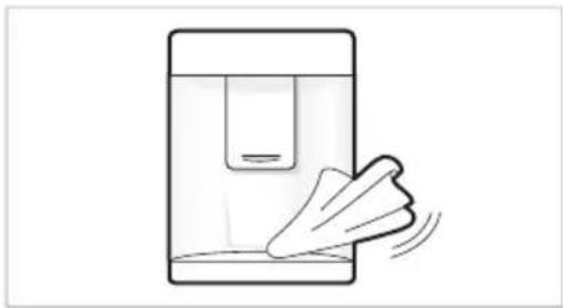 LG GBB72MCDZN - Het reinigen van de waterdispenser - 1