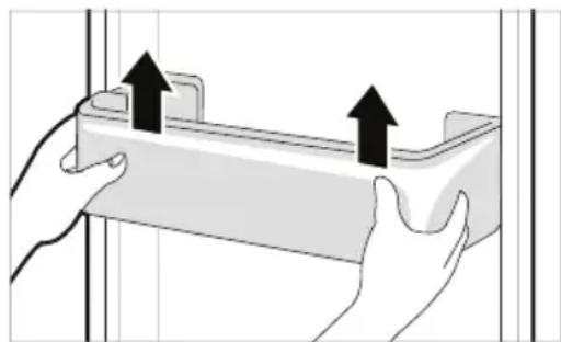 LG GBB62PZFFN - Extracción de la cesta de la puerta del frigorífico - 1