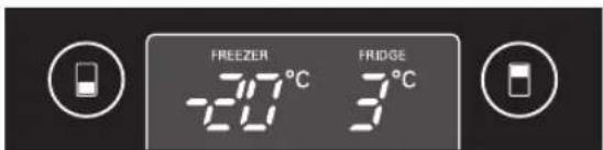 FREEZER -20°C FRIDGE 3°C