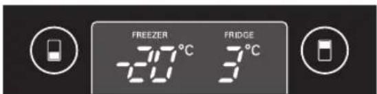 FREEZER -20°C FRIDGE 3°C