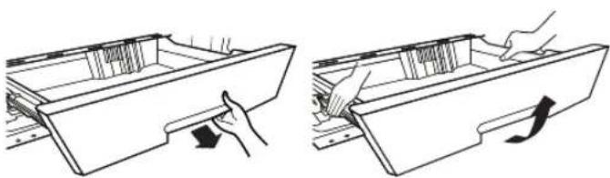 LG GBB539SWCWS - How to separate the vegetable drawer or opti-zone drawer (Optional) - 1