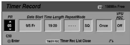 LG DR4810 - Tryk på TIMER REC. - 1