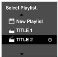 LG DR4810 - Tilføjelse af en endnu en titel/yderligere kapitler til Playlist'en VR - 2