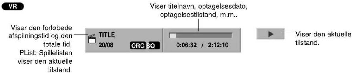 LG DR4810 - Fremkalde diskinformationer på skærmen (fortsættelse) - 1