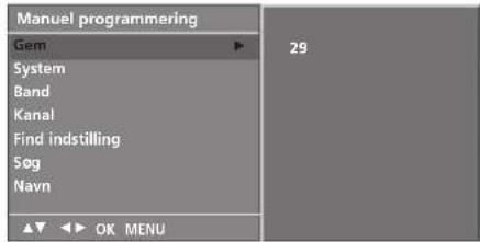 LG 15LS1R - Manuel programindstilling - 1