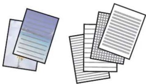 EPSON Expression Home XP-355 - Udskrivning af linjeret papir, kalendere og originalt brevpapir - 1