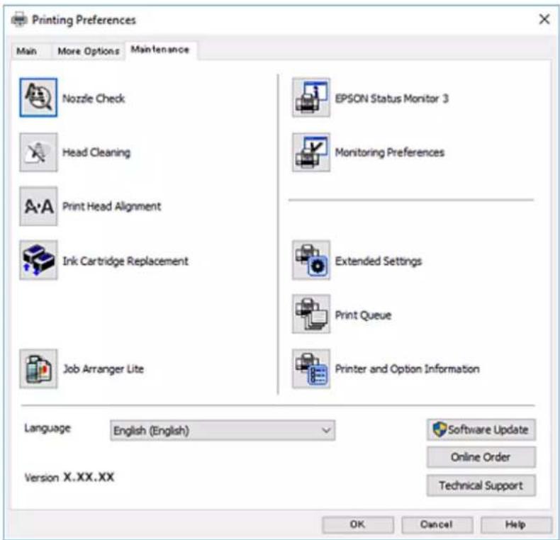 EPSON Expression Home XP-355 - Fanen Vedligeholdelse - 1