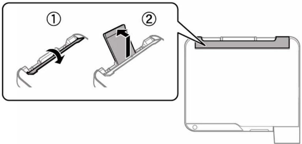 EPSON EcoTank ET-2711 - Ilægning af papir i Bageste papirindføring - 1