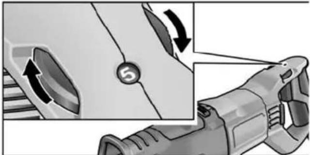 Diagram showing a mechanical component with arrows indicating motion, no text or symbols present