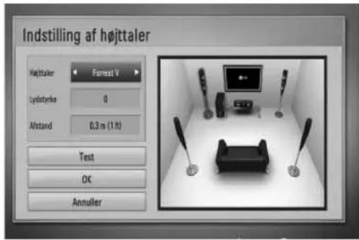 LG HB965TZ - Indstilling af højttaler - 1