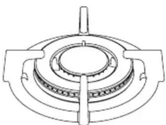 Guzzanti GZ-8207 - WOK BURNER - 1