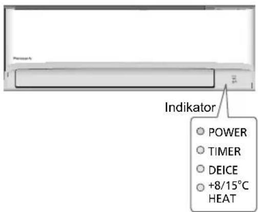 Indikator POWER TIMER DEICE +8/15°C HEAT