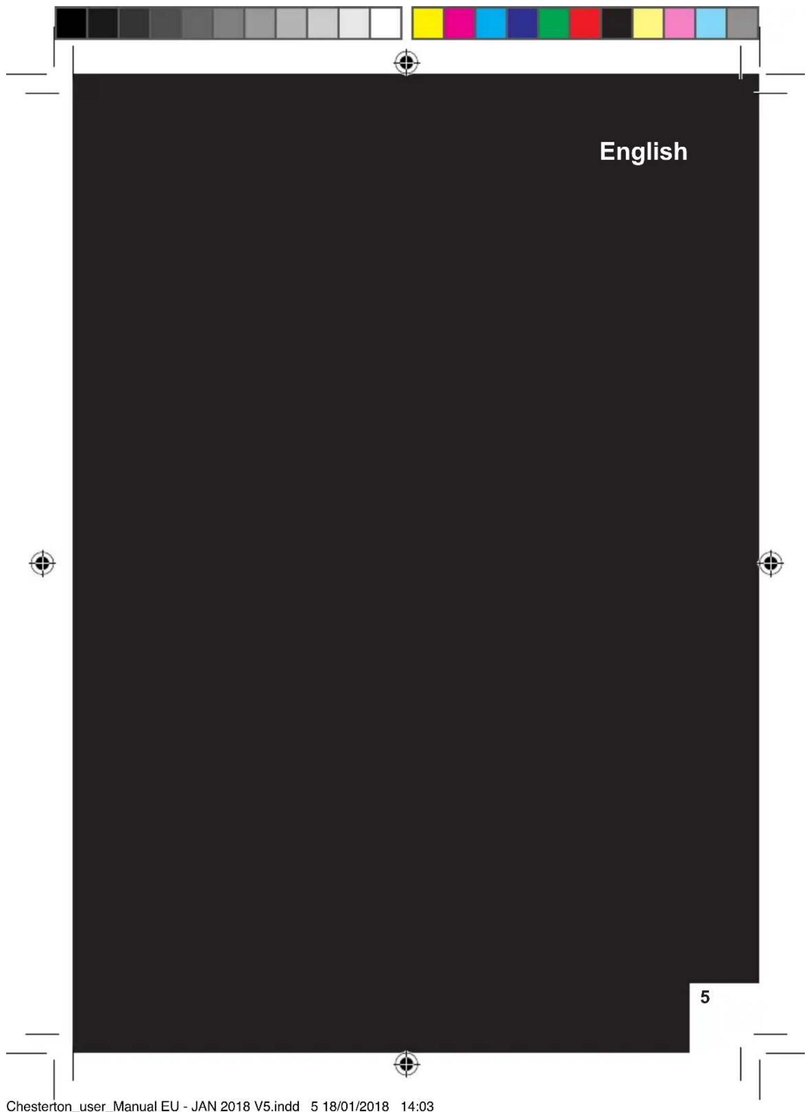 English 5 Chesterton_user_Manual EU - JAN 2018 V5.indd 5 18/01/2018 14:03