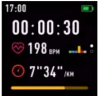 17:00 00:00:30 198 BPM 7"34"/KM