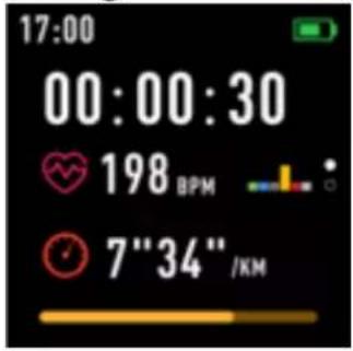 17:00 00:00:30 198 BPM 7"34"/KM