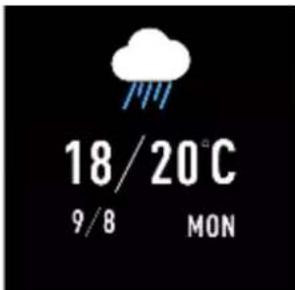 18/20°C 9/8 MON