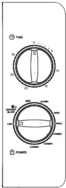 TIME 30 25 20 15 10 MED DIFFICENT MALLOW LOW M HIGH HIGH GRILL COMBIN1 COMBIN2 COMBIN3 COMBIN4 POWER