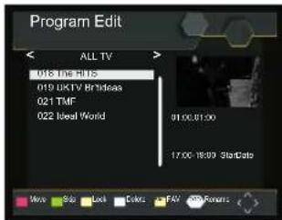 Program Edit ALL TV 018 The FltS 019 UKTV BhIdeas 021 TMF 022 Ideal World 91.00.01:00 17:00 18:00 StarData