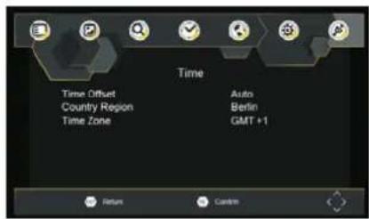 Time Time Offset Country Region Time Zone Auto Berlin GMT +1 Return Control