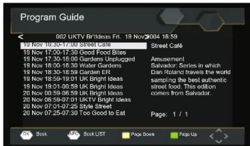DENVER MT-1080T2H - EPG (Elektronisk programguide) - 1