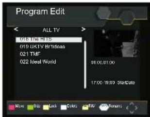 Program Edit ALL TV 018 The FltS 019 UKTV BhIdeas 021 TMF 022 Ideal World 91.00.01:00 17:00 18:00 StarData