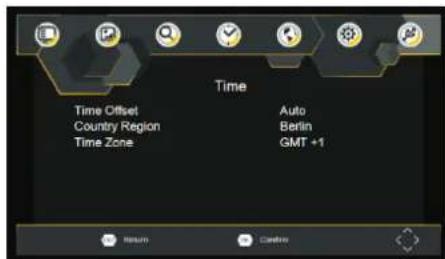 Time Time Offset Country Region Time Zone Auto Berlin GMT +1 Return Carbine