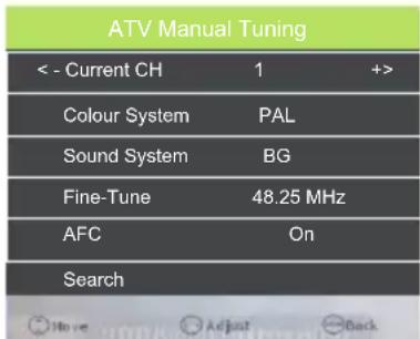 DENVER LED-5571 - ATVManuel kanalsøgning - 1