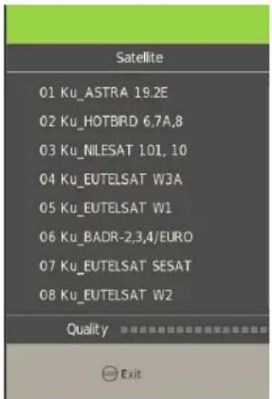 DENVER LED-5571 - Satellitliste - 1