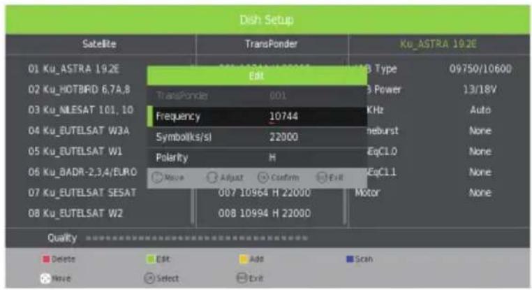 DENVER LED-5571 - Menuen Redigér Transponder - 1