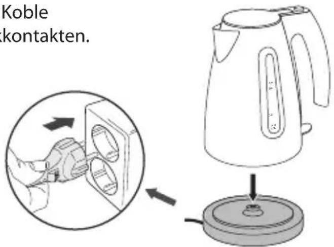Koble kontakten.