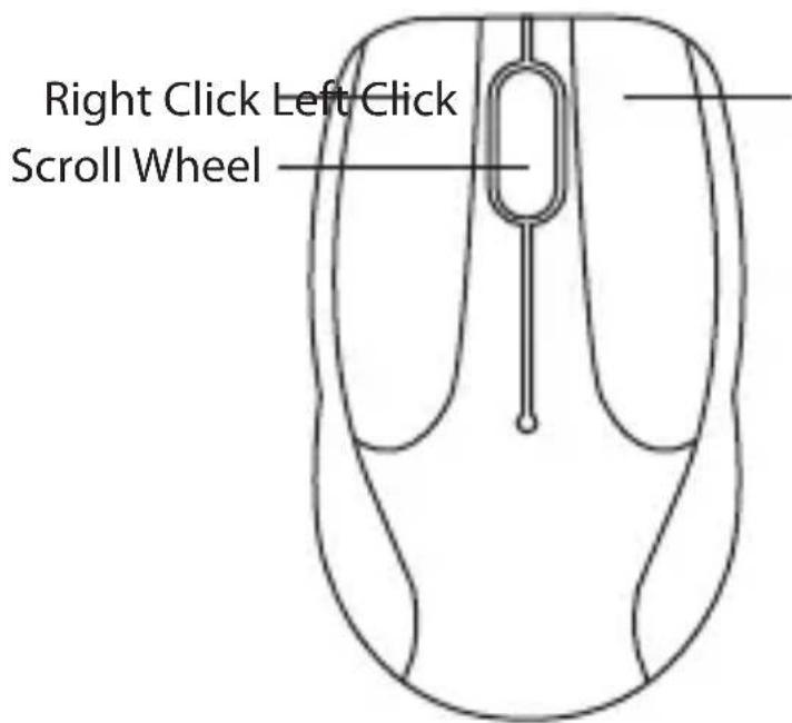 Right Click Left Click Scroll Wheel
