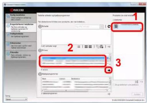 KYOCERA ECOSYS P7040cdn - Installér ved hjælp af [Brugerdefineret installation]. - 5