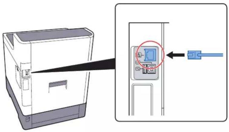 KYOCERA ECOSYS P7040cdn - Tilslut kablet til maskinen. - 1