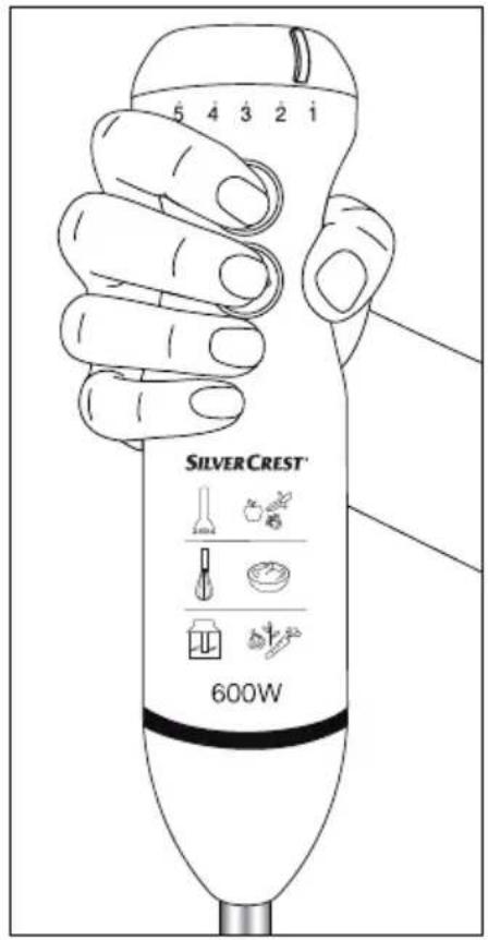 SILVERCREST SSMS 600 D1 - Hålla produkten - 1