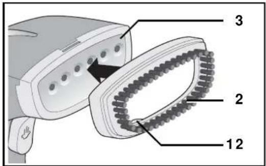 SILVERCREST SDMF 1100 A1 - Mettre en place la brosse pour vêtements - 1