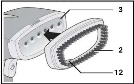 SILVERCREST SDMF 1100 A1 - Kleiderbürste aufsetzen - 1