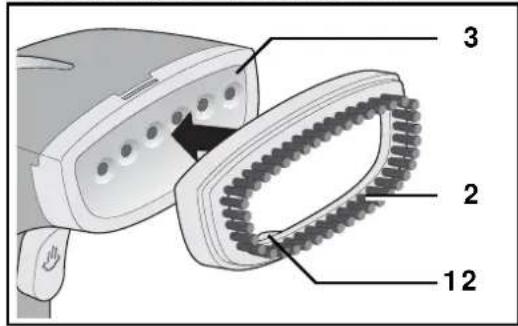 SILVERCREST SDMF 1100 A1 - Påsætning af klædebørste - 1