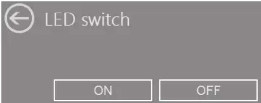 LED switch ON OFF