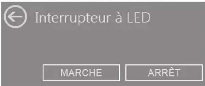 Interrupteur à LED MARCHE ARRÊT