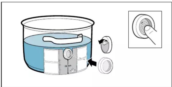 BOSCH PXY898DX6E - Påklæbning af silikone-patchen - 1