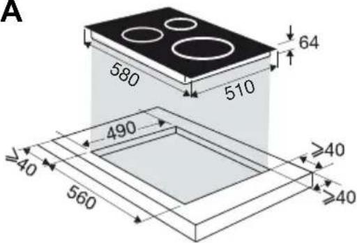 A 580 510 64 490 ≥40 560 ≥40 ≥40