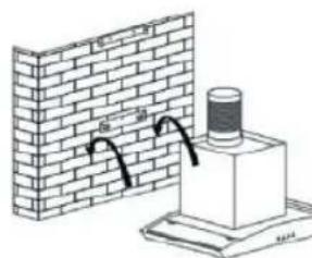 Diagram showing a brick wall section mounted on a base with a cylindrical component, no text or symbols present.