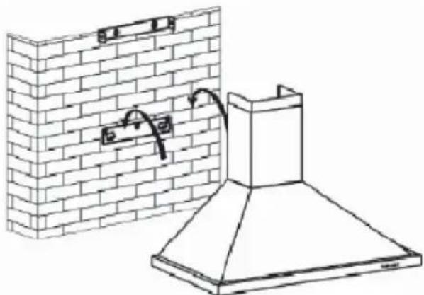 BRANDT AD1006B - Fixing to the wall : - 2