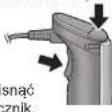 PANASONIC MX-S301 - W celu uruchomienia nacisnąć włącznik, przytrzymując jednocześnie przycisk odblokowania. - 2