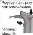 PANASONIC MX-S301 - Po zakończeniu zwolnić włącznik i zablokować blokadę przed dziećmi. Upewnić się, że końcówka przestała się obracać, a następnie wyjąć blender z pojemnika. - 2