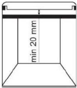 min 20 mm
