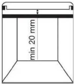min 20 mm