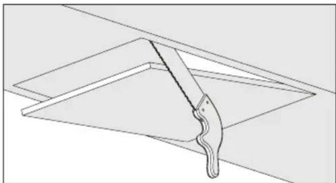 BEKO HNU51311S - Drilling mounting holes - 1